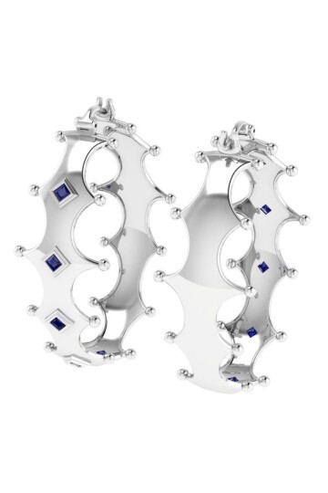 Excelsior Ice Blue Large Earrings