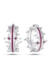 Excelsior Ice Medium Ruby Earrings